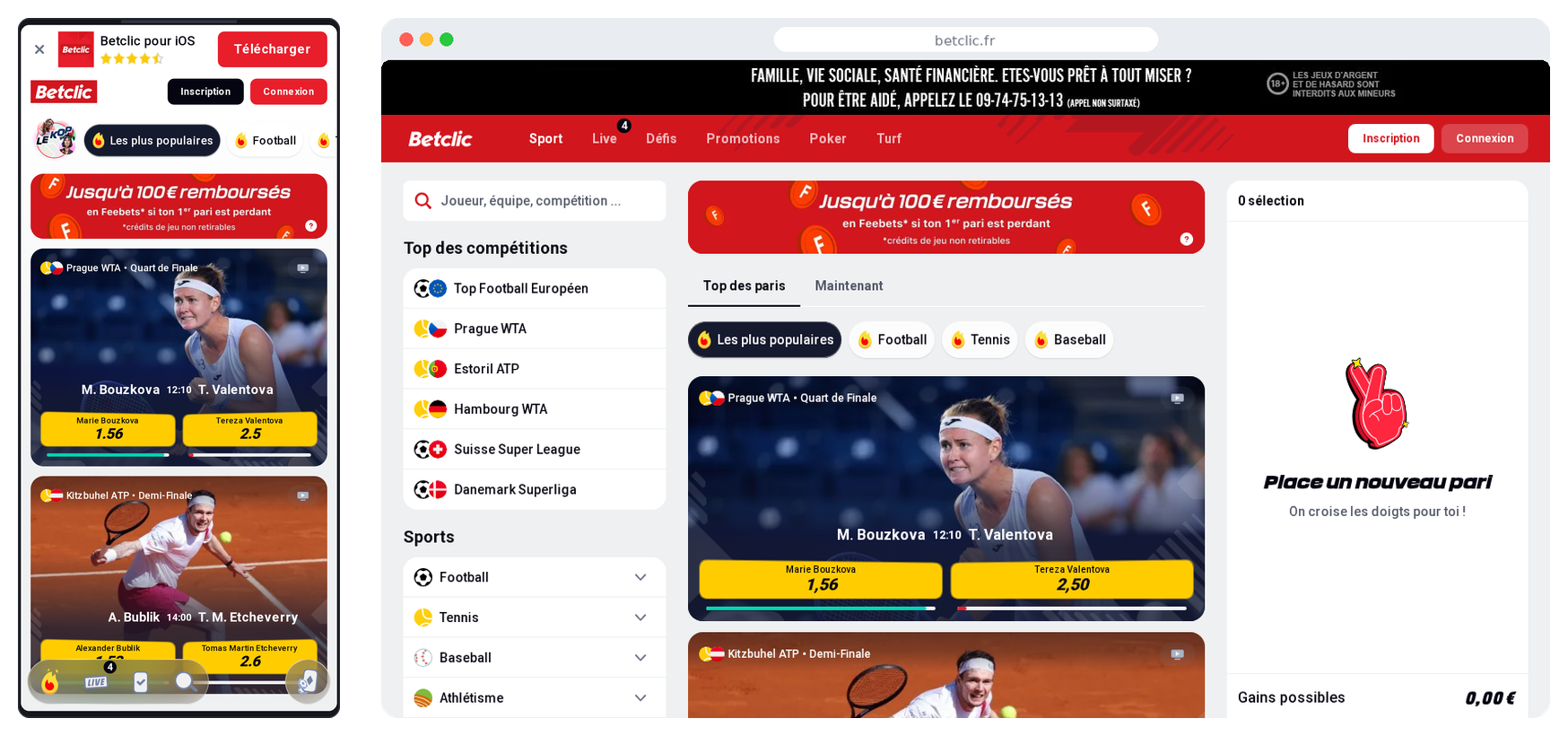 Betclic — casino acceptant Paysafecard