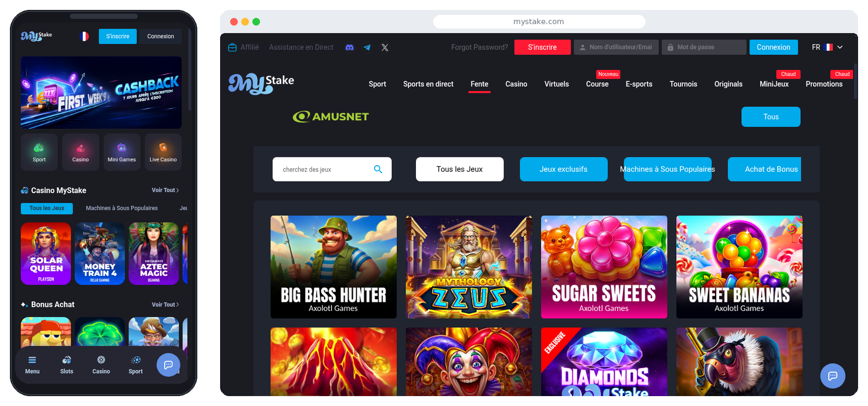 MyStake — casino acceptant Paysafecard
