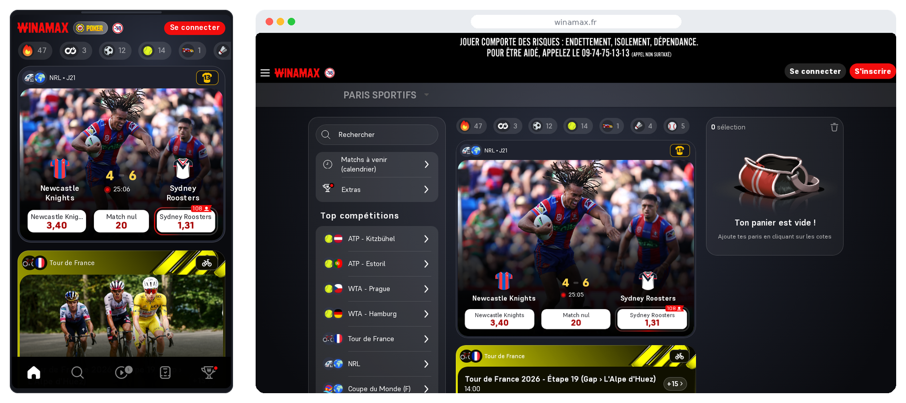 Winamax — casino acceptant Paysafecard